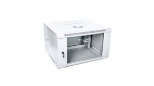 Szafa krosowa wisząca dzielona 19 cali 6U 600x368x550 szara DN-WD19 06U/550