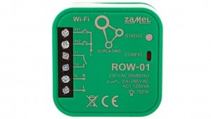 SUPLA Odbiornik dopuszkowy WI-FI 1-kanałowy dwukierunkowy ROW-01 SPL10000001