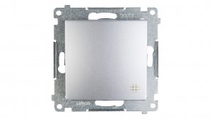 Simon 54 Łącznik krzyżowy srebrny mat DW7A.01/43