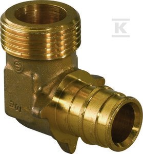 Q&E KOLANO Z GWINTEM ZEWN.PL 16-G1/2 M