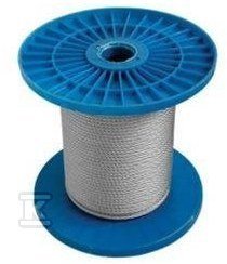 Lina stalowa fi 4,0 mm szpula 120 mb ocynk T-LS-040-R