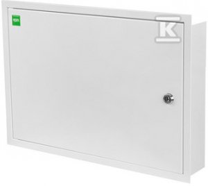 Rozdzielnica podtynkowa metalowa z zamkiem KRAFT 2x24 PE+N IP30