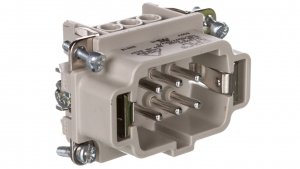 Wkład złącza 6P PE męski 16A 500V EPIC H-BE 6 SS 10190000