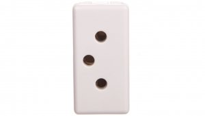 Gniazdo 3P 10A 250V SWISS STD-TYPE biały GW20351