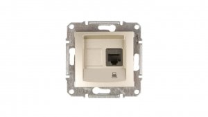 Sedna Gniazdo komputerowe pojedyncze RJ45 kat.5e UTP satynowe SDN4300168