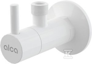 Zawór kątowy z filtrem 1 / 2x3 / 8, okrągły, biały