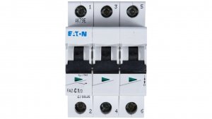 Wyłącznik nadprądowy 3P C 1A 15kA AC FAZ C1/3 278858