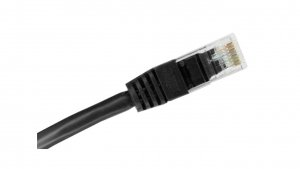 Patch-cord U/UTP kat.6A LSOH 1.0m czarny KKU6ACZA1.0