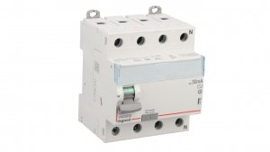 Wyłącznik różnicowoprądowy 4P 80A 0,03A typ AC P304 DX3 411705