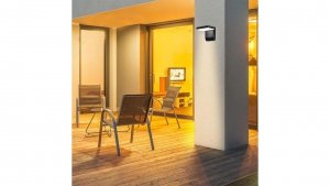 Oprawa elewacyjna LED 17W 2520lm 3000K regulowana Czarny kwadrat 2944