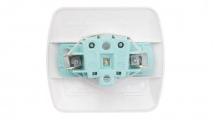 Simon Akord Gniazdo pojedyncze b/u 16A IP20 białe AG1e/11