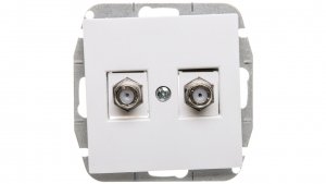 Sentia Gniazdo 2xTV typ F-F 1487-10