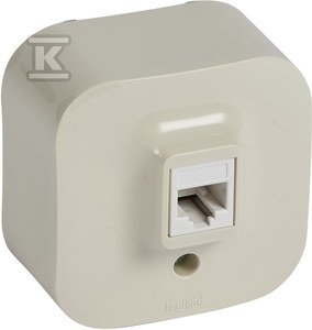 Gniazdo forix kremowe 1xRJ11
