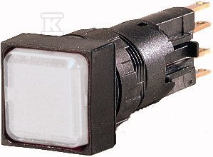 Napęd Q25LF-WS Lampka sygnalizacyjna soczewka biała płaska 090228