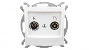 IMPRESJA Gniazdo antenowe RTV końcowe 2,5-3dB ecru GPA-YK/m/27