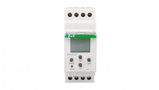 Przekaźnik czasowy 1P 16A 0,25sek-99h59min59sek 24-264V AC/DC wielofunkcyjny PCS-517
