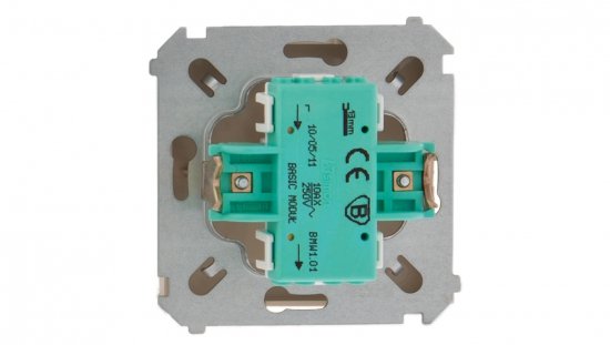 Simon Basic Łącznik jednobiegunowy, szybkozłącza, beżowy BMW1.01/12