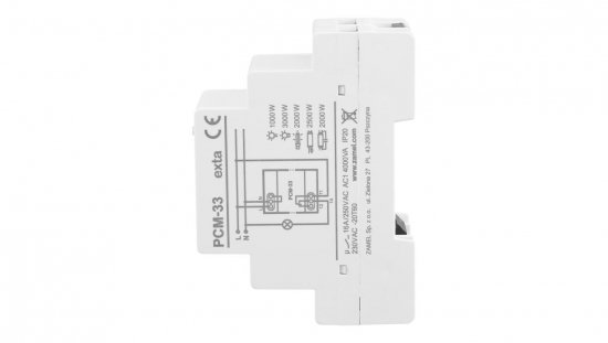 Przekaźnik czasowy przełączany w zerze praca naprzemienna 230V AC PCM-33 EXT10000307