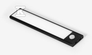 Oprawa meblowa LED do szaf, 200mm, 4000K, light sensor + pir, ładowanie 750mA, czarna
