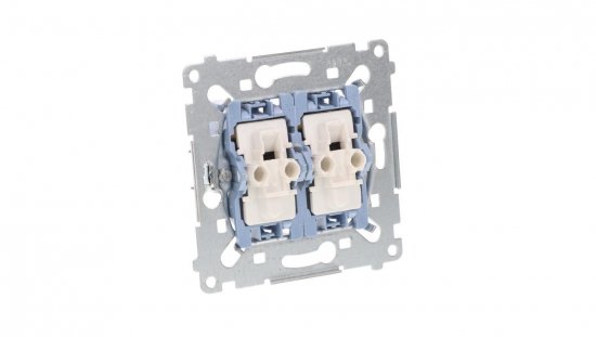 Simon 54 Łącznik schodowy podwójny z podświetleniem mechanizm 10AX 250V, szybkozłącza, SW6/2XLM