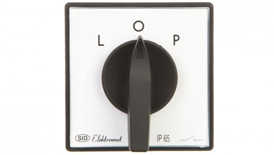 Łącznik krzywkowy L-0-P 3P 25A IP44 z płytką przednią Łuk 25-42 IP-65 922527