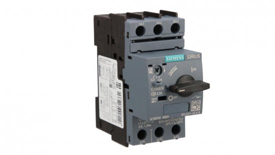 Wyłącznik silnikowy 3P 0,06kW 0,18-0,25A S00 3RV2011-0CA10