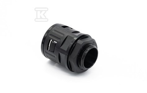 Dławik czarny prosty M16x1,5 do peszla poliamidowego (9x14) T0209