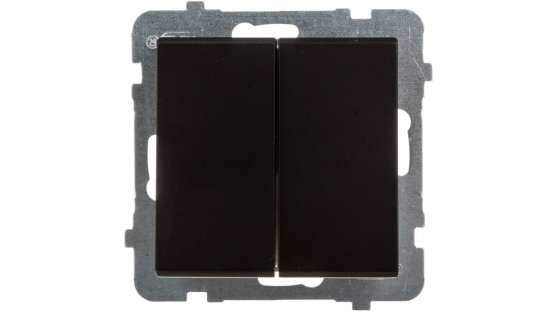 SONATA Łącznik schodowy podwójny czarny metalik ŁP-10R/m/33