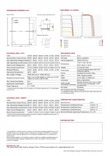 Moduł fotowoltaiczny panel PV 455Wp Canadian Solar CS6L-455MS HiKu6 Mono PERC (25-years warranty rooftop) Black Frame Czarna Rama