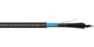 Przewód sterowniczy BiT 500 (St) BLACK FR 2x1,0 500V SB2461