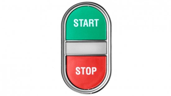 Przycisk dwuklawiszowy zielono/czerwony START-STOP podświetlany z samopowrotem LPCBL7133