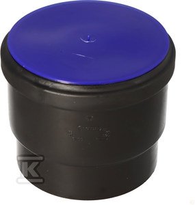 Kielich PEHD 160mm S12.5 z korkiem, kolor czarny, QS (Quick Stream) 3003499