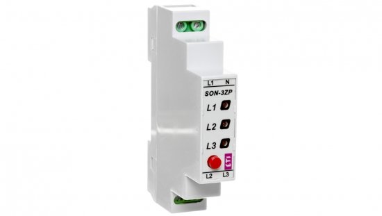 Sygnalizator obecności napięcia LED 3x400V 3-fazowy z przyciskiem SON-3 ZP 002471410