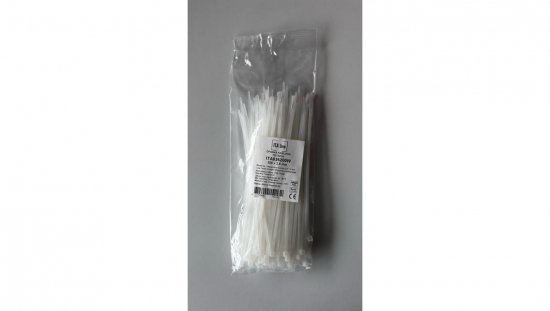 Opaska kablowa 140x3,6 biała ITAline ITA036140W /100szt./