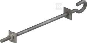 ŚRUBA HAKOWA M16 L420 OCYNK OGNIOWY