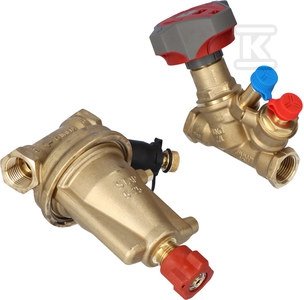 Zestaw zawór równoważący STAD PN16/ regulator różnicy ciśnień STAP DN 15, zakres 5-25 kPa 52865101