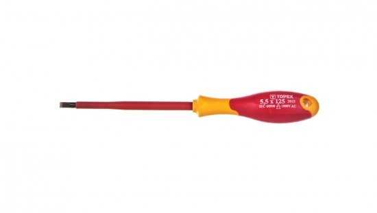 Wkrętak płaski 5,5 x 125 mm izolacja do 1000V stal CrMo 39D473