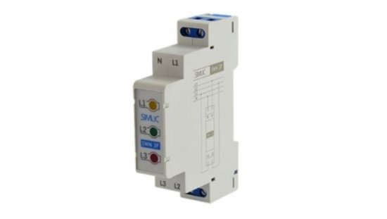 Wskaźnik napięcia LED 3-fazowy SWN 3F TS 35 szary 85132012