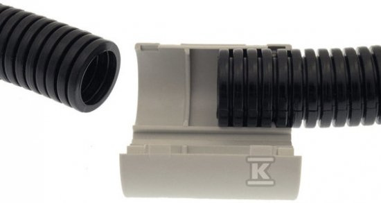 Złączka zatrzaskowa do rur karbowanych i sztywnych CR32 (32-33MM). Kolor szary T1043