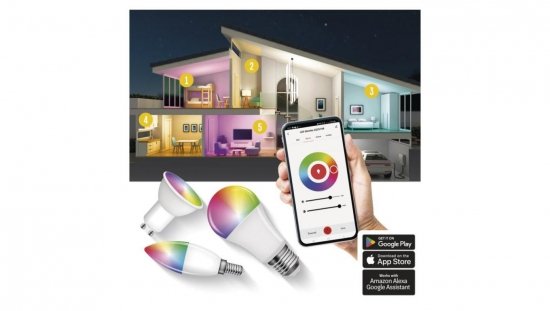 GoSmart Żarówka LED A60 E27 11W 1050lm RGB ściemnialna Zigbee 2 lata gwarancji ZQZ515R