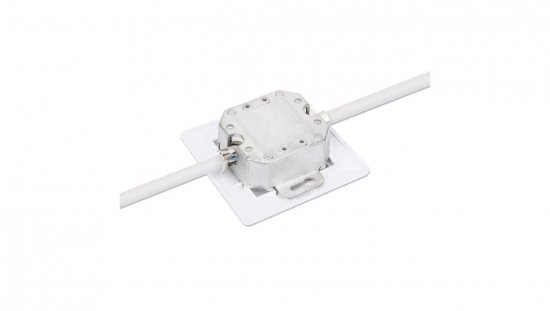 Gniazdo sieciowe podtynkowe 2x RJ45 Cat6a 10G, STP, białe 771917