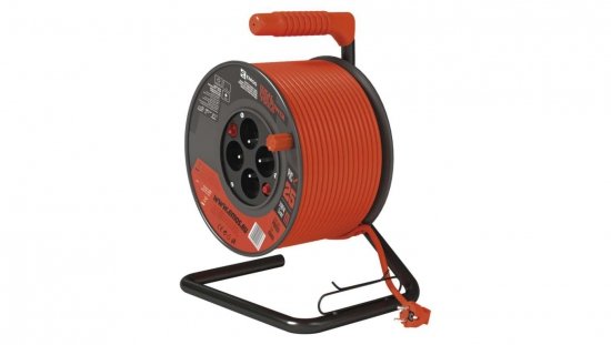 Przedłużacz bębnowy 4-gniazda z/u 25m H05VV-F 3G1,5 IP20 P194253