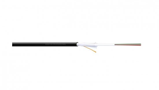 Kabel światłowodowy uniwersalny 8 włókien SM 9/125 G652D 1500N LS0H Dca czarny A/I-DQ(ZN)BH DK-39081-U /bębnowy/