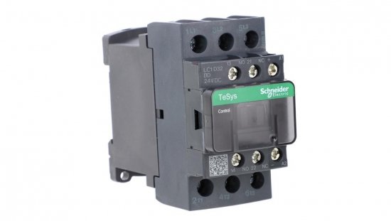 TeSys Deca Stycznik mocy 32A 3P 24V DC 1Z 1R LC1D32BD