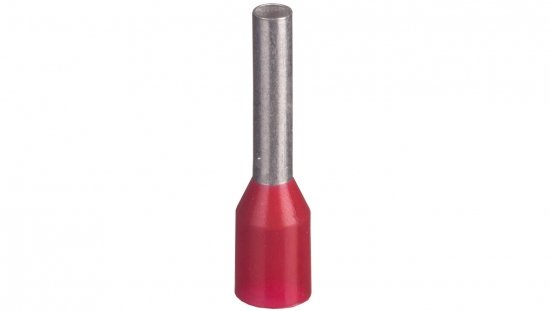Końcówka tulejkowa izolowana TI 1mm2/8mm czerwona cynowana TI1L8x500 /500szt./