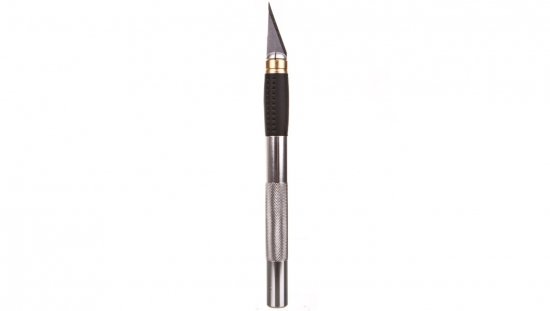 Nóż modelarski 155 mm 3 ostrza metalowy uchwyt 17B703