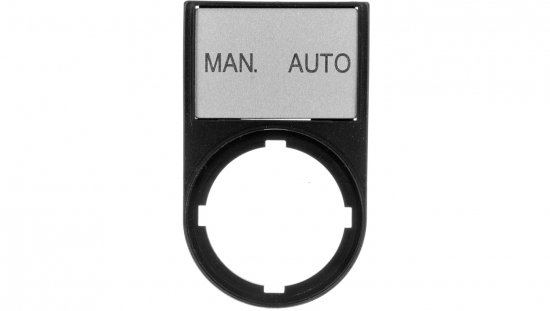 Tabliczka opisowa MAN-AUTO 50x30mm czarna 22mm prostokątna M22S-ST-GB11 216500