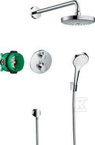 Croma Select S Zestaw prysznicowy podtynkowy z termostatem Ecostat S