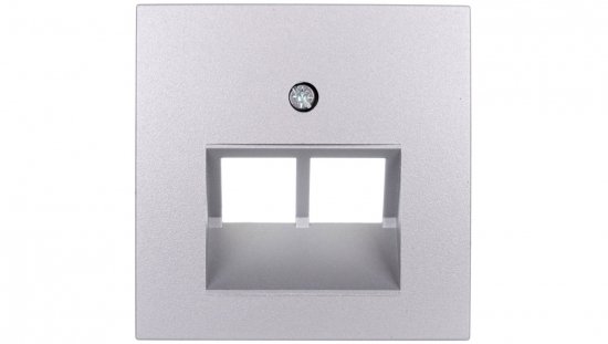 Berker B1/B5/B7 GLAS Plakietka do gniazda teleinformatycznego UAE /RJ11, RJ45/ aluminium 14091404