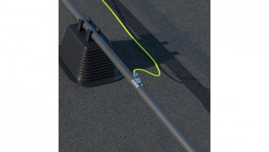 Opaska uziemiająca 190x20x48mm średnica rury do 54mm NI /96440201/